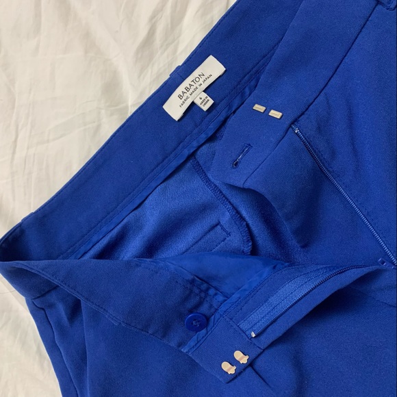 Aritzia - BABATON Royal Blue Dress Shorts - Picture 3 of 7